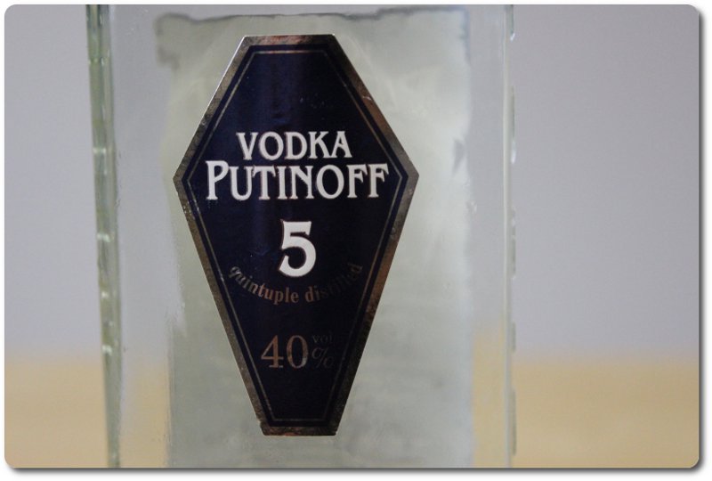 Vodka Putinoff Sarg-Label
