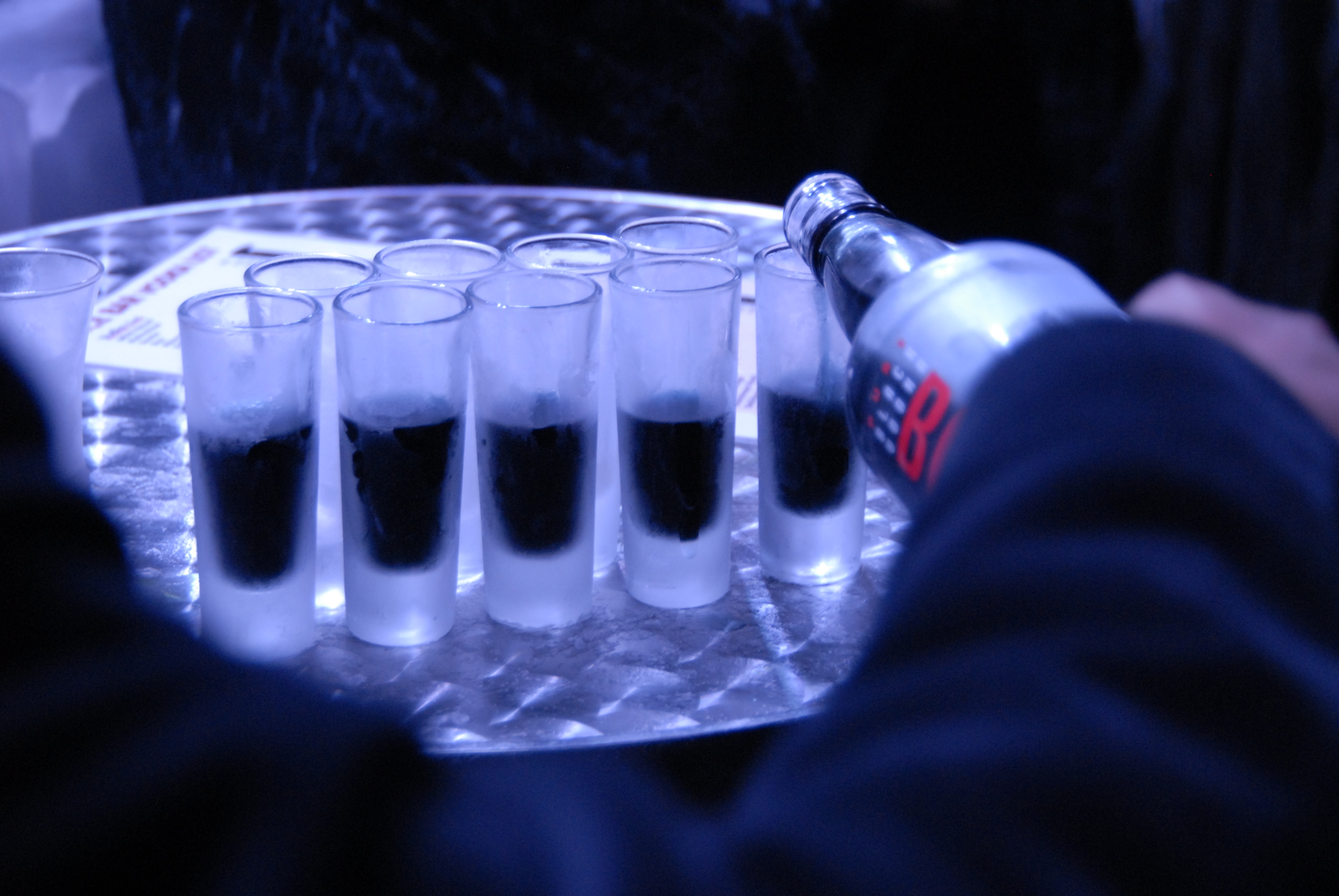 Black Vodka at the Ice Bar